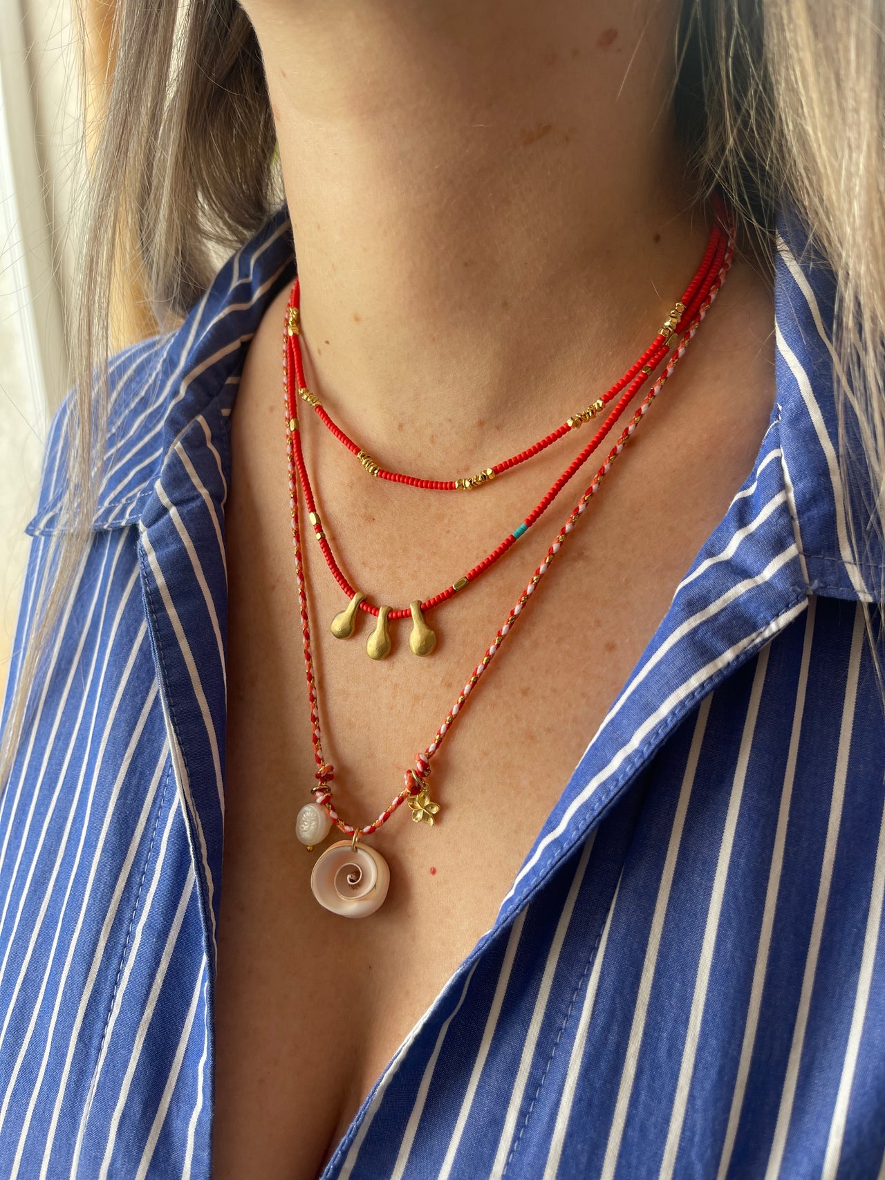 שרשרת זהב ואדום- ברזיל