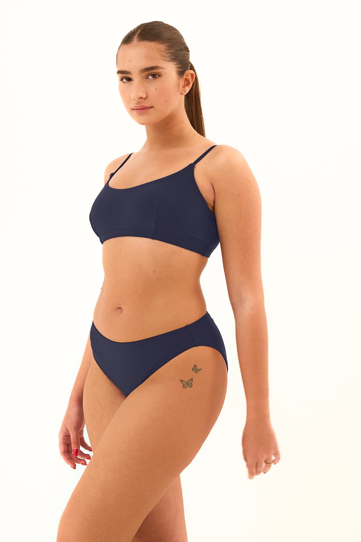 תחתון ביקיני רגל גבוהה כחול Navy blue
